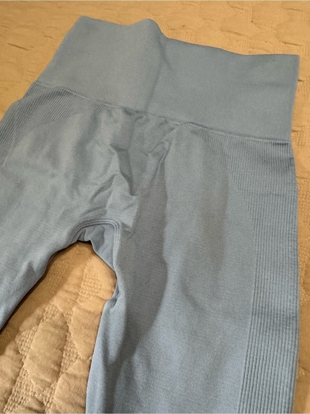 SET Active Women's Sky Blue Seamless High-Waist Leggings - Picture 5 of 7